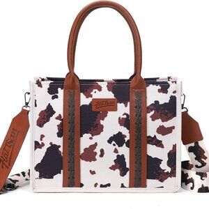 Canvas Tote Bag for Women Western Purses Shoulder Boho Bag Crossbody Bag Handbag